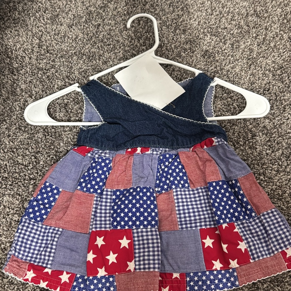 Patchwork Denim and Star Dress